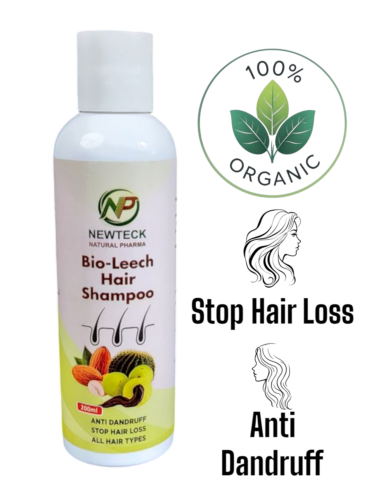 Bio Leech Hair Shampoo Herbal Care with Unani Touch