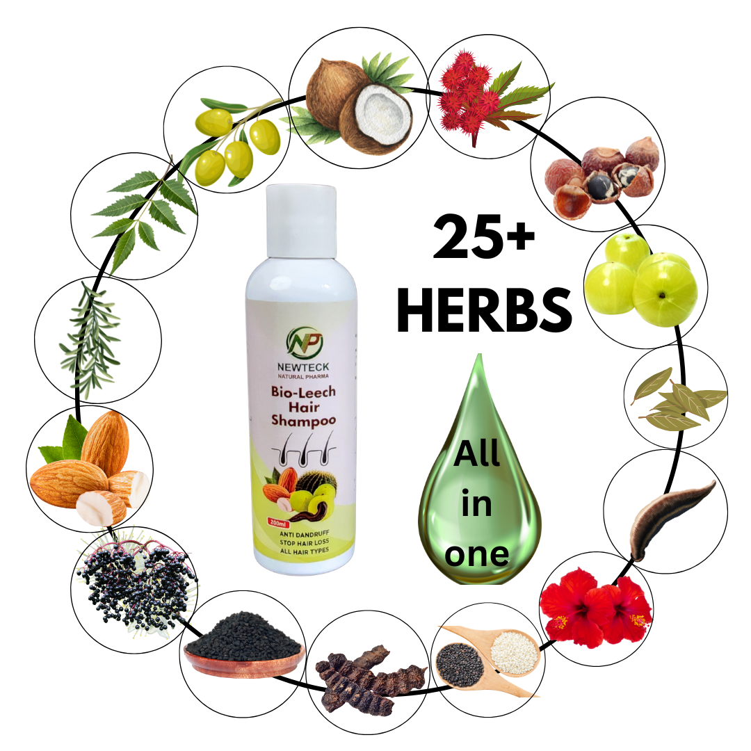 Bio Leech Hair Shampoo Herbal Care with Unani Touch